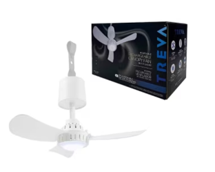 ABANICO RECARGABLE PORTATIL Con LUZ TREVA